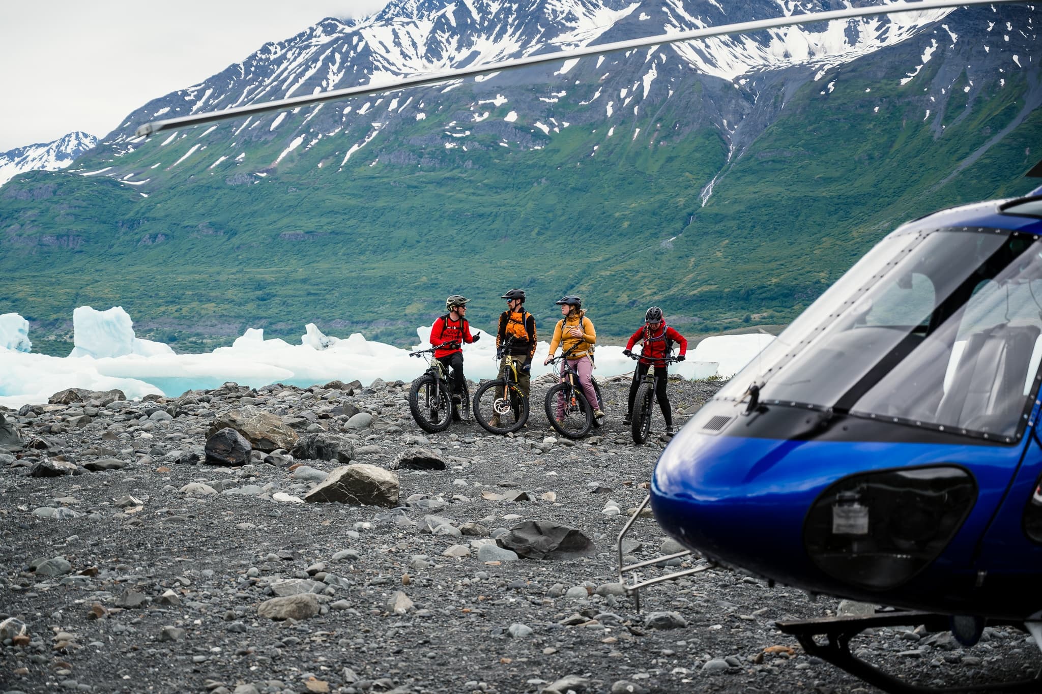 Helicopter E- Mountain Bike Adventure