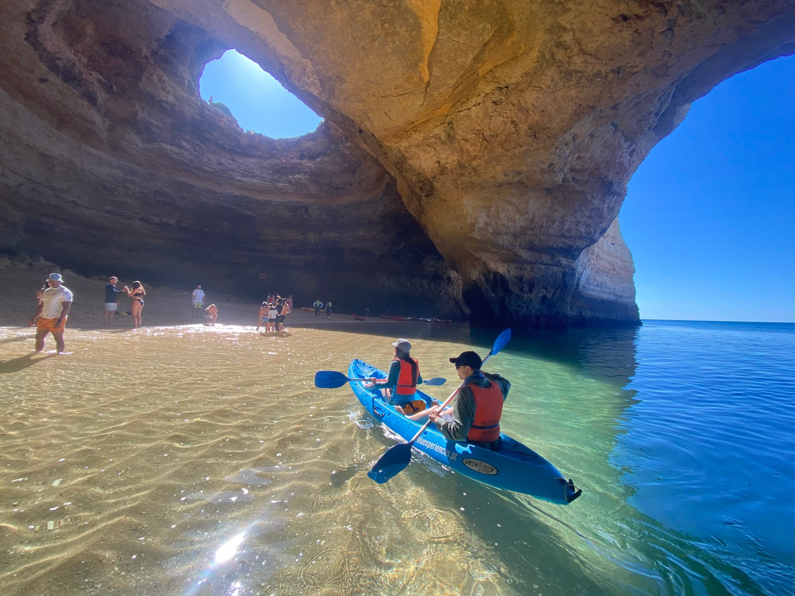 Kayaking Benagil secret caves at Sunrise, Be the First In