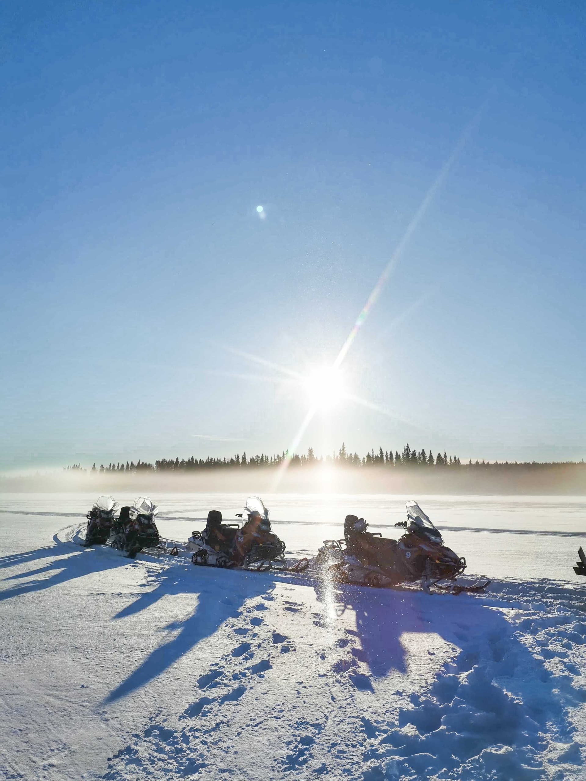 Snowmobiling and Ice Fishing