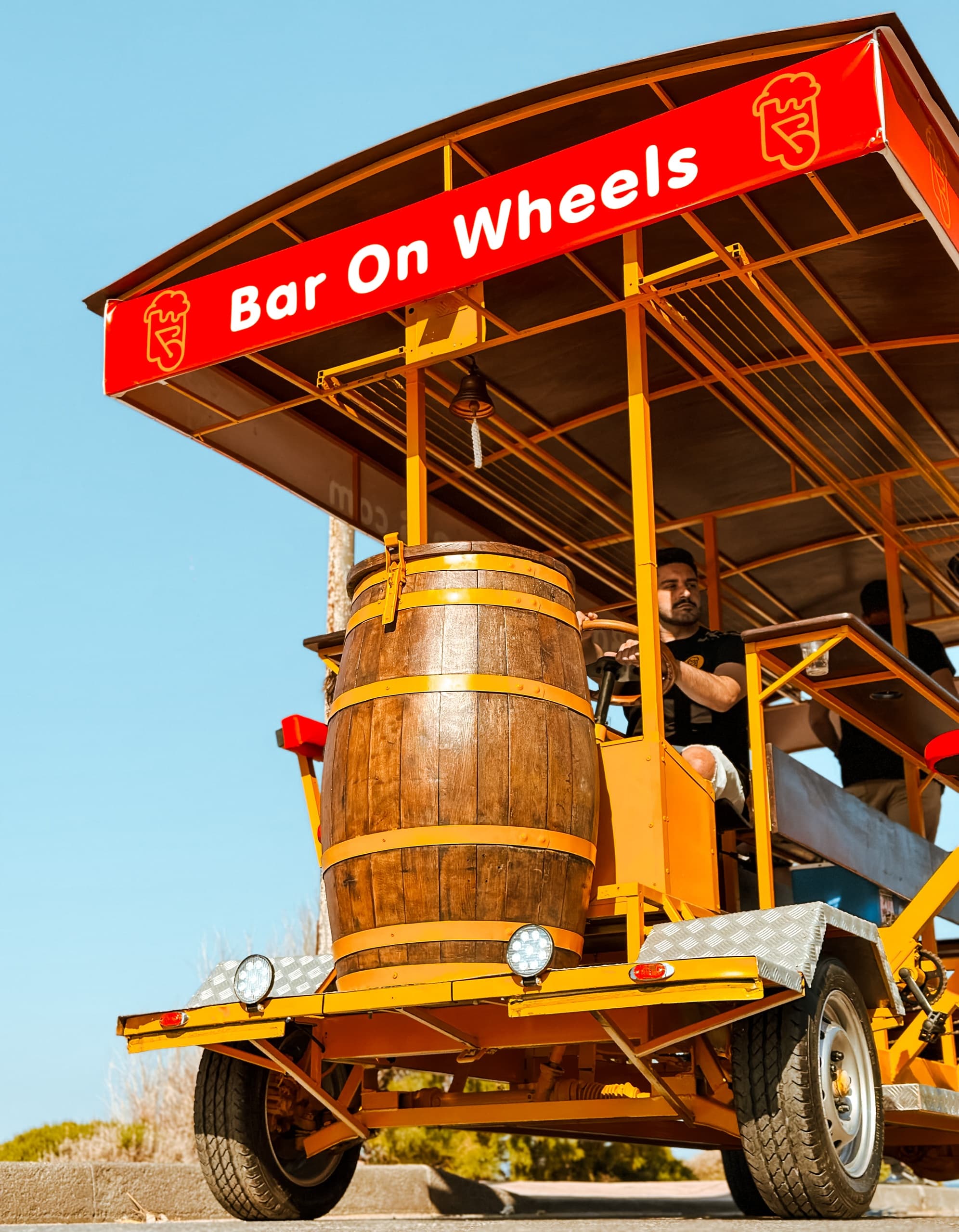 Malia: Party Bike 1 hour Experience & Unlimited Drinks