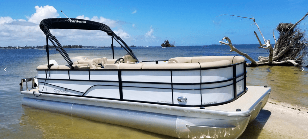 White 2021 23' Misty Harbor Pontoon