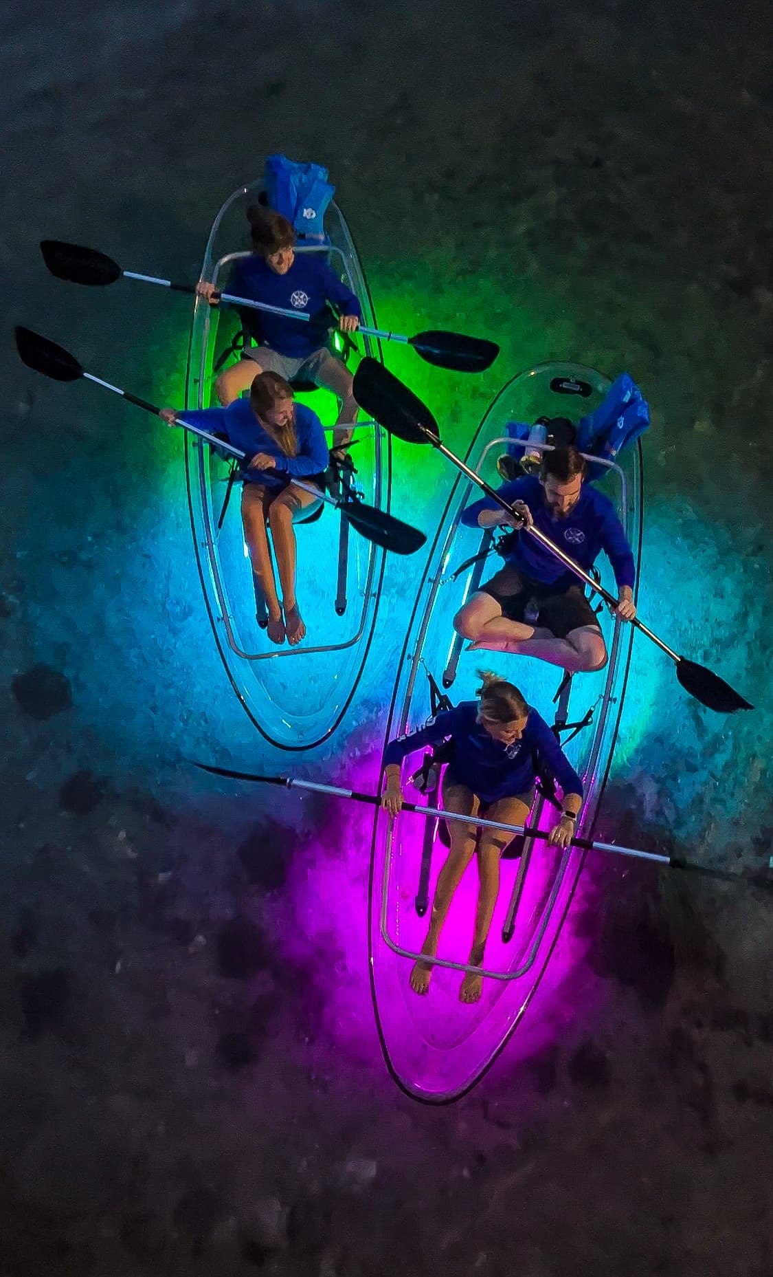San Marcos Clear Kayak Sunset & Glow Tours