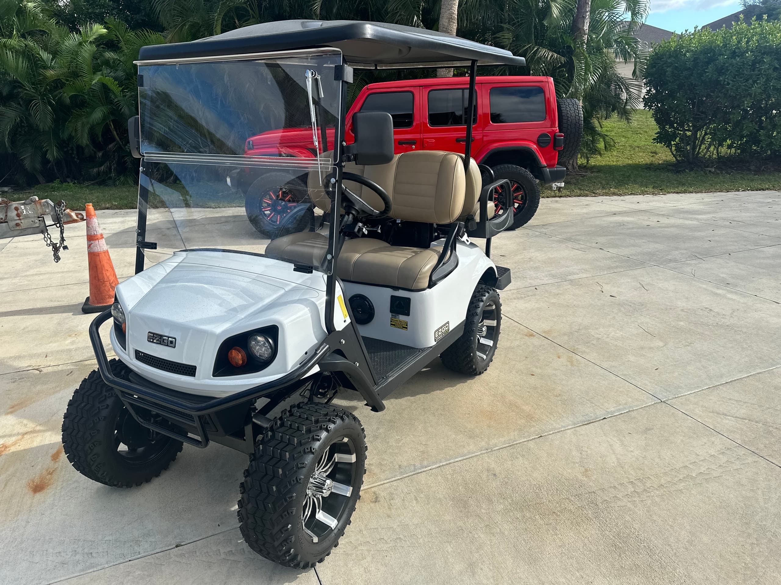 4 Passenger Lithium Lifted Powered Street Legal Cart