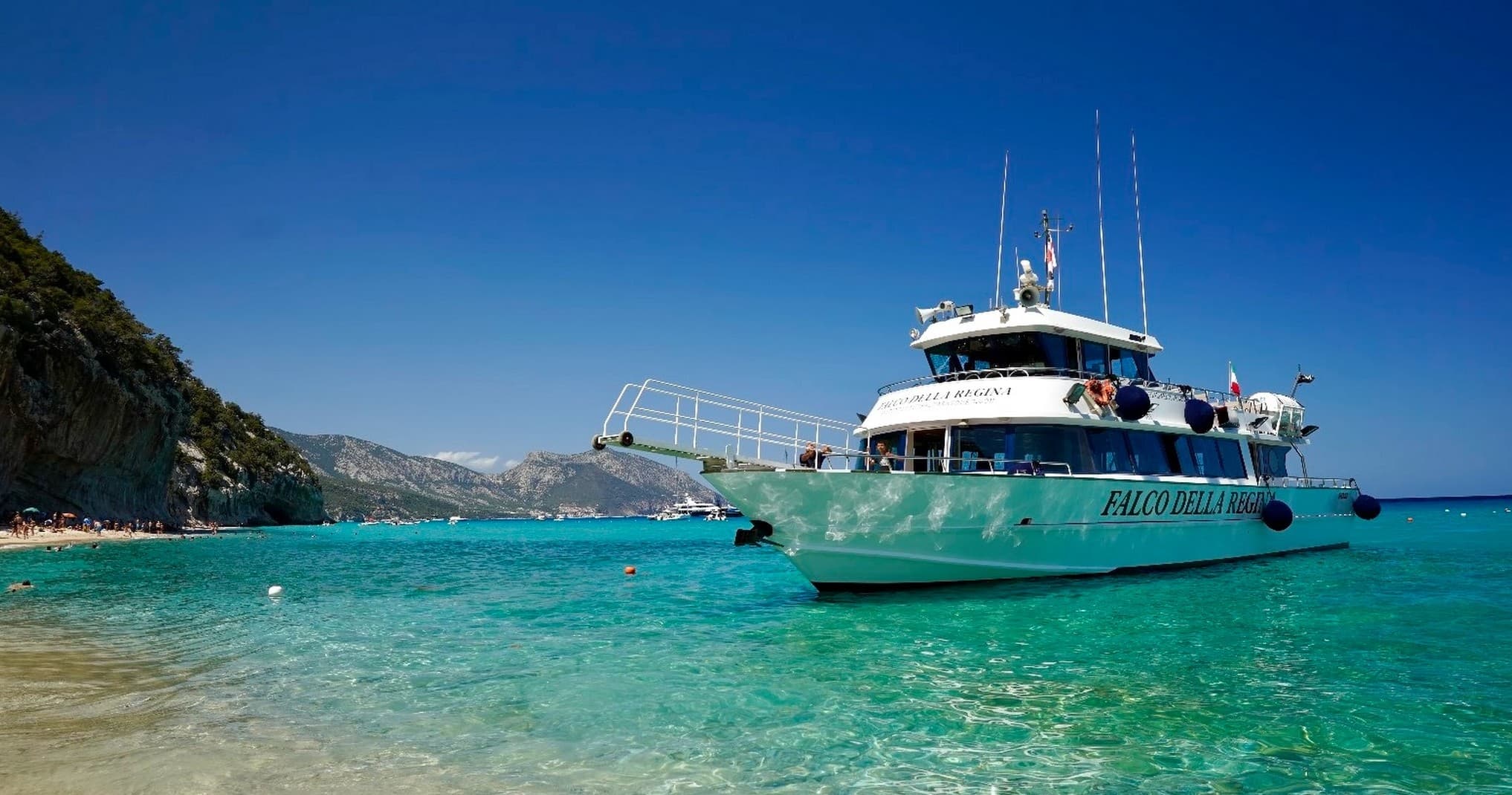 One day guided boat tour along the Baunei coast- sightseeing Boat - no lunch