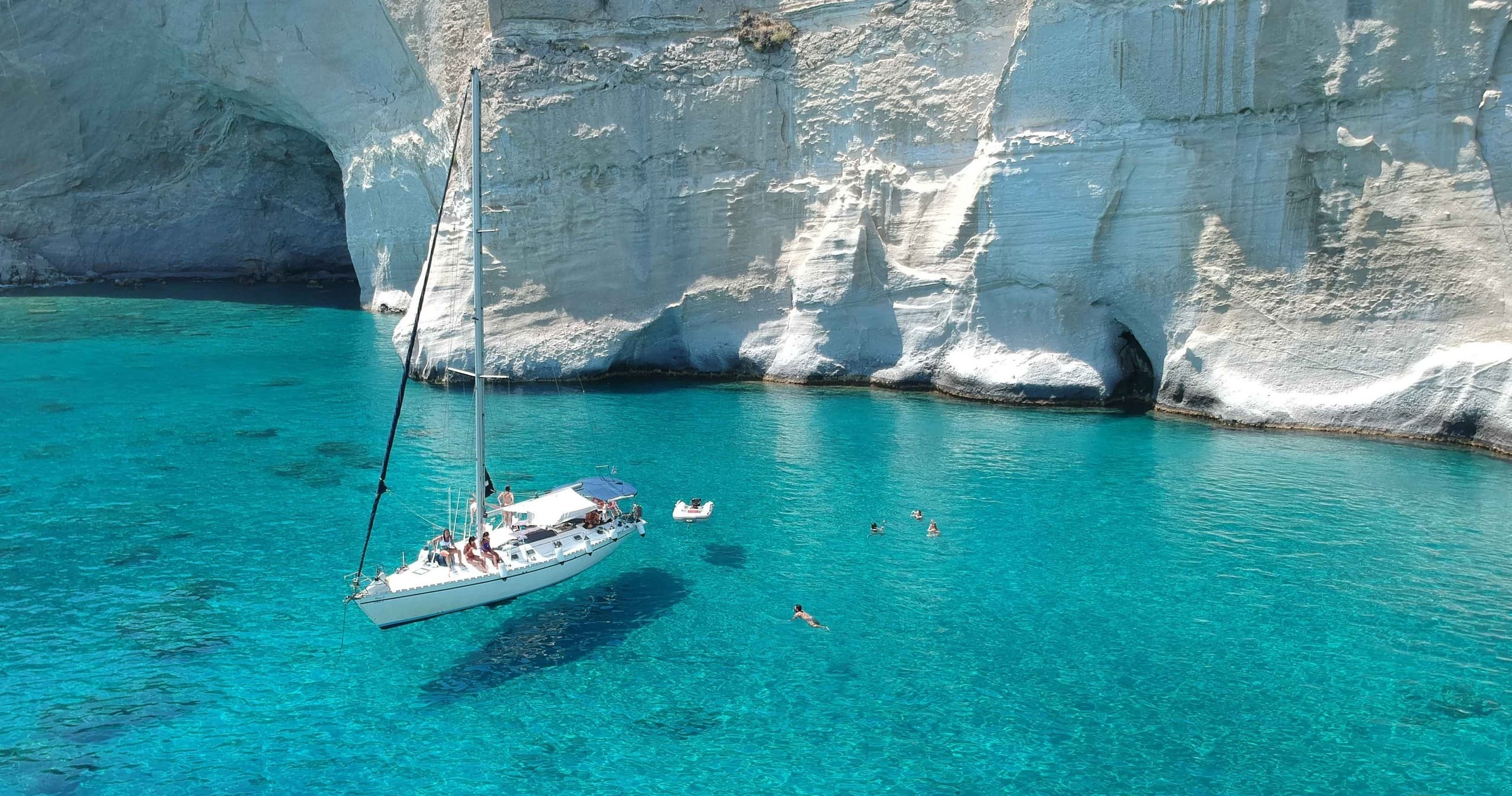 West Milos Kleftiko Sailing Boat Cruise