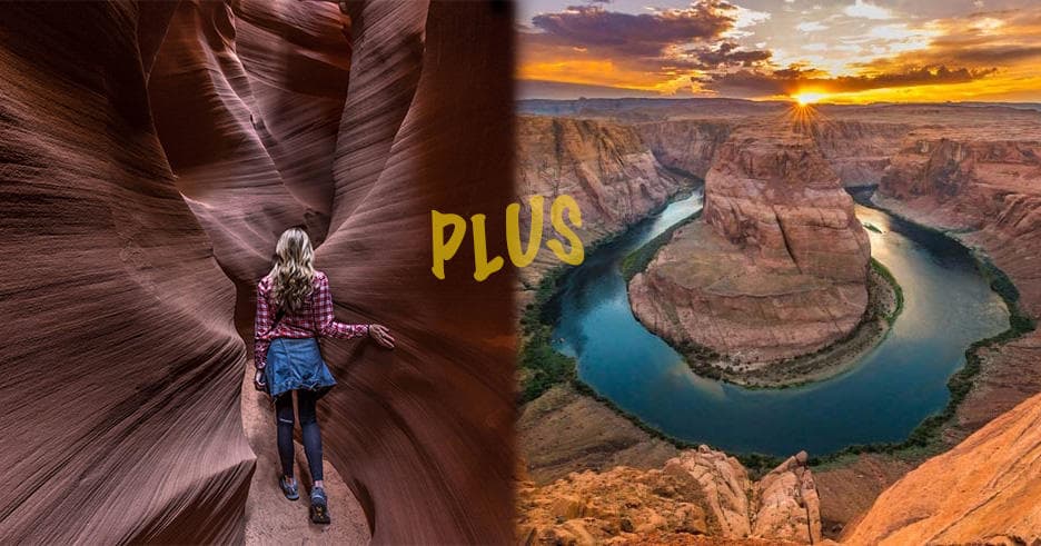 Combo - Secret Antelope Canyon & Horseshoe Bend Overlook