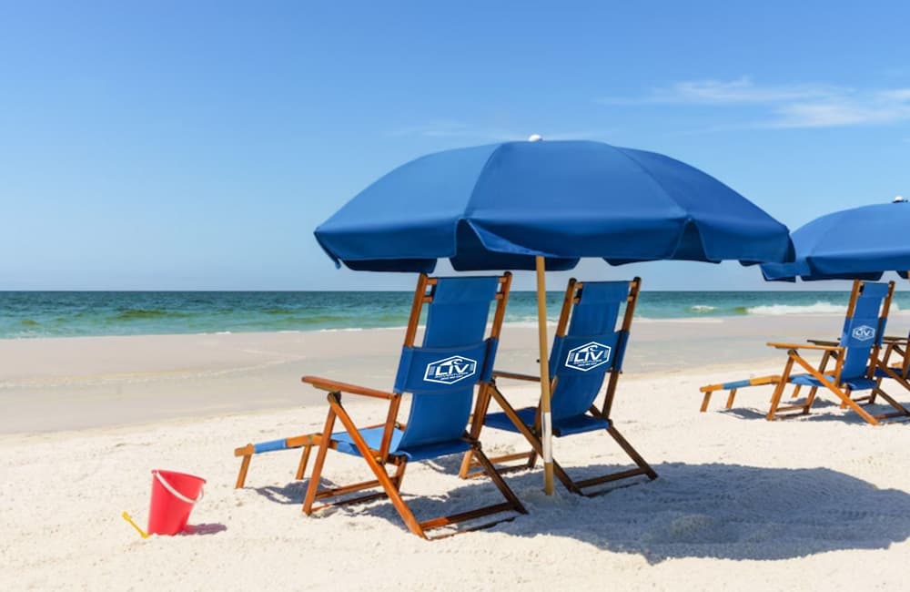 Crystal Beach Beach Chair Setup