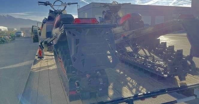 Snowmobile 4 Place Trailer