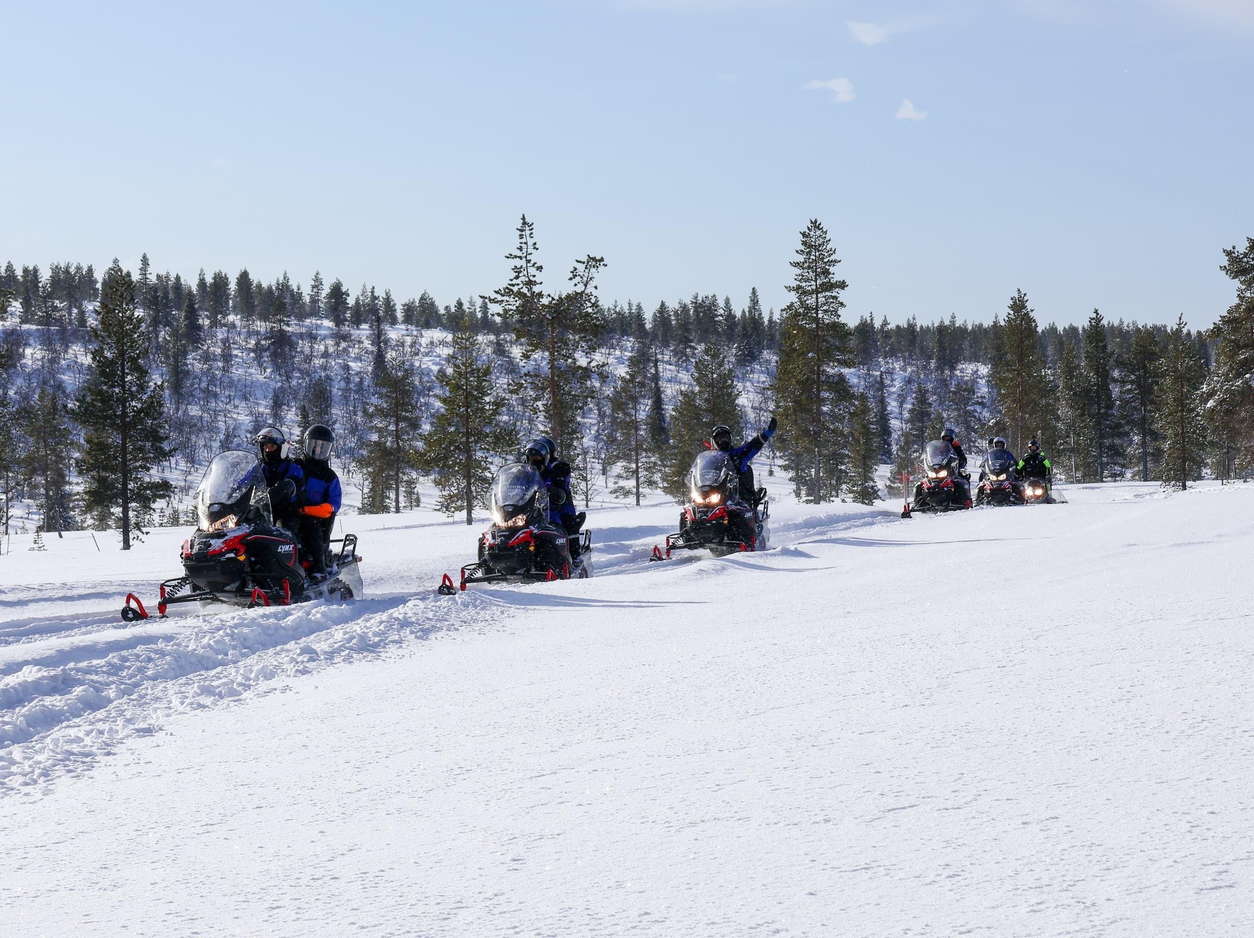Ice fishing Snowmobile safari to Wilderness Lake, 4 h