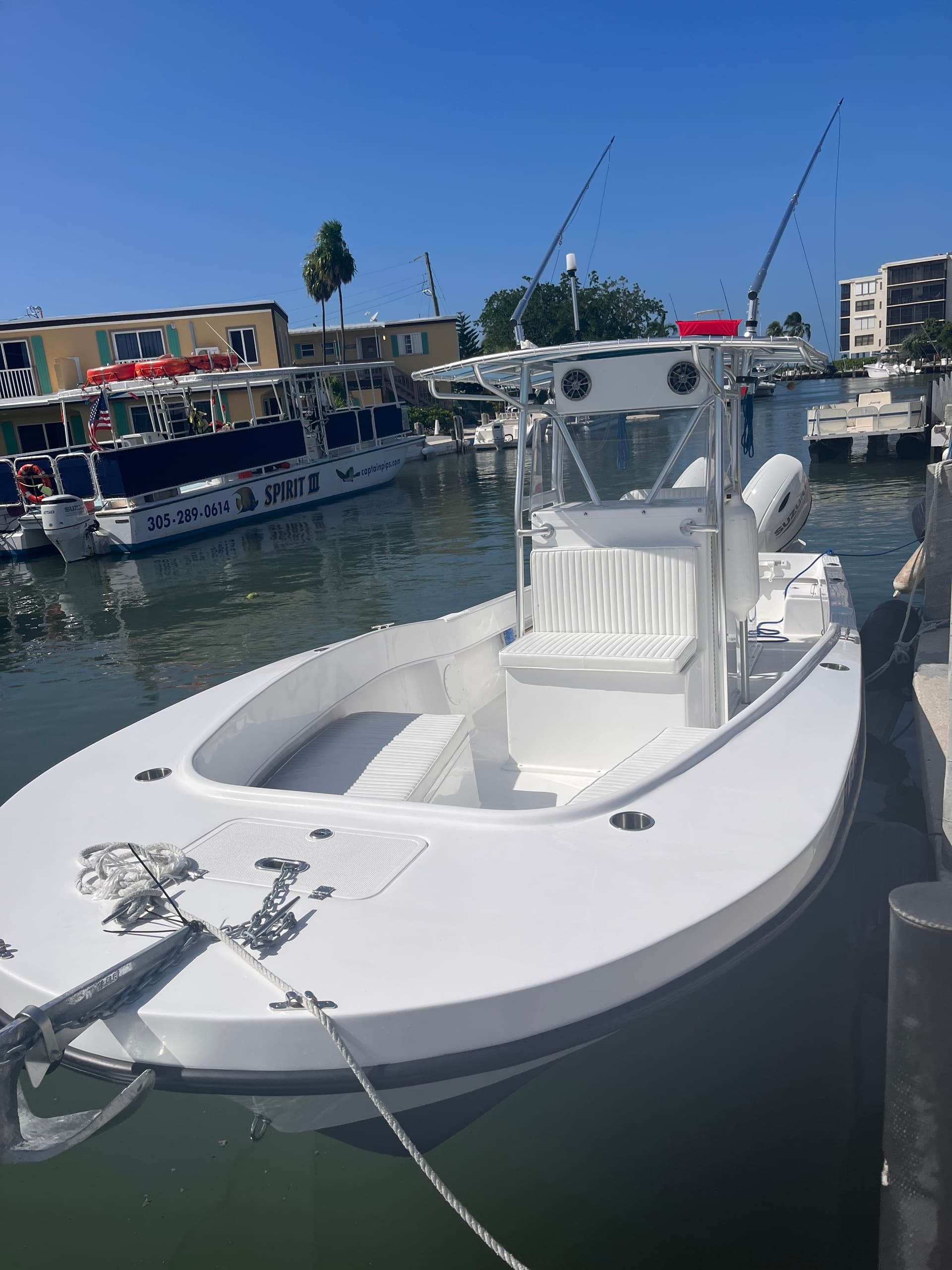 28' Dusky T-Top 2023 Twin Engine Suzuki 150HP 4 Stroke - My Brown Eyed Girl