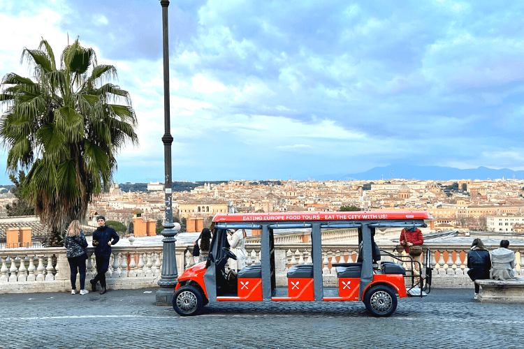 VIP Golf Cart Food Tour in Rome