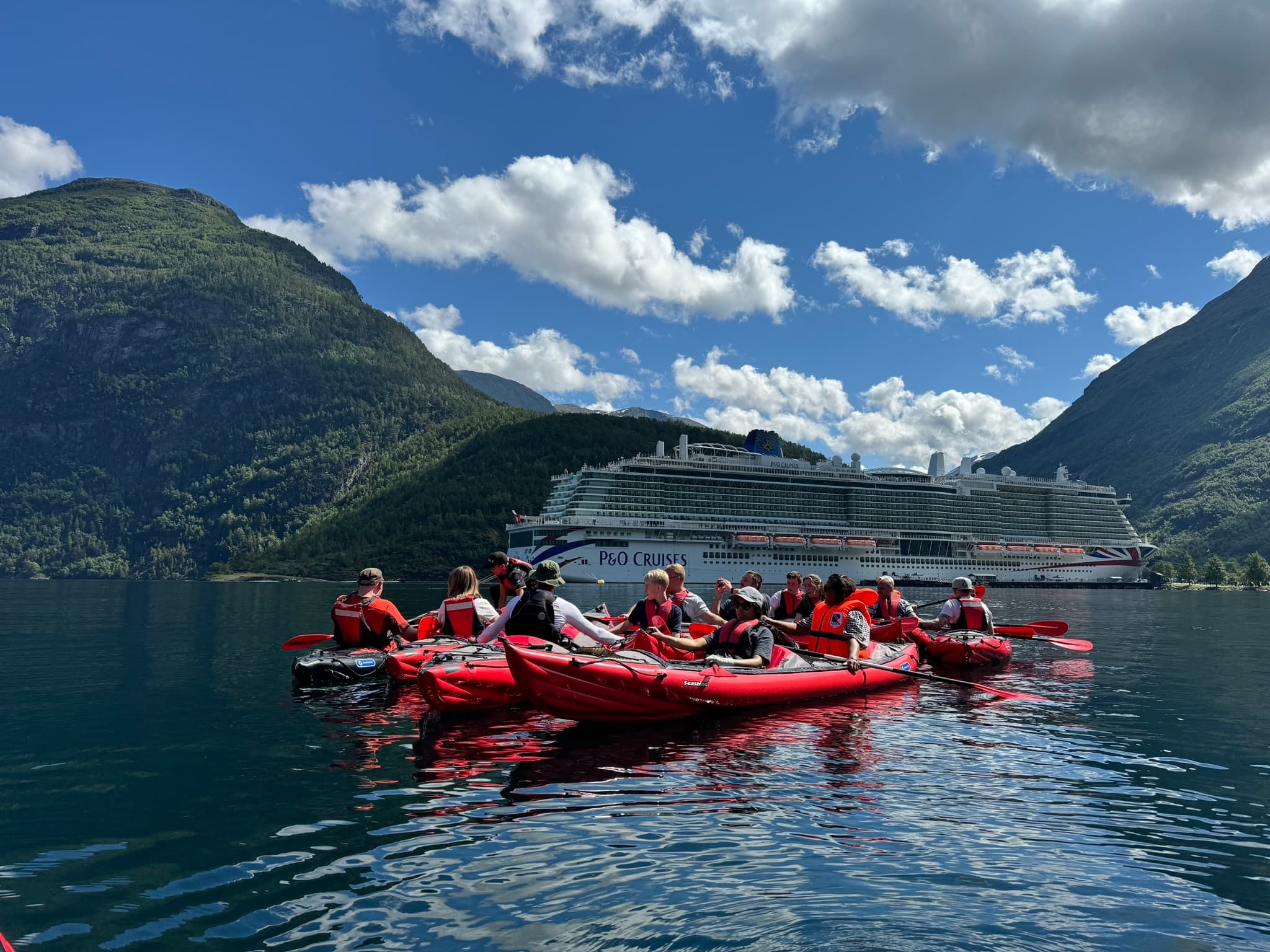 Kayaking from Geiranger