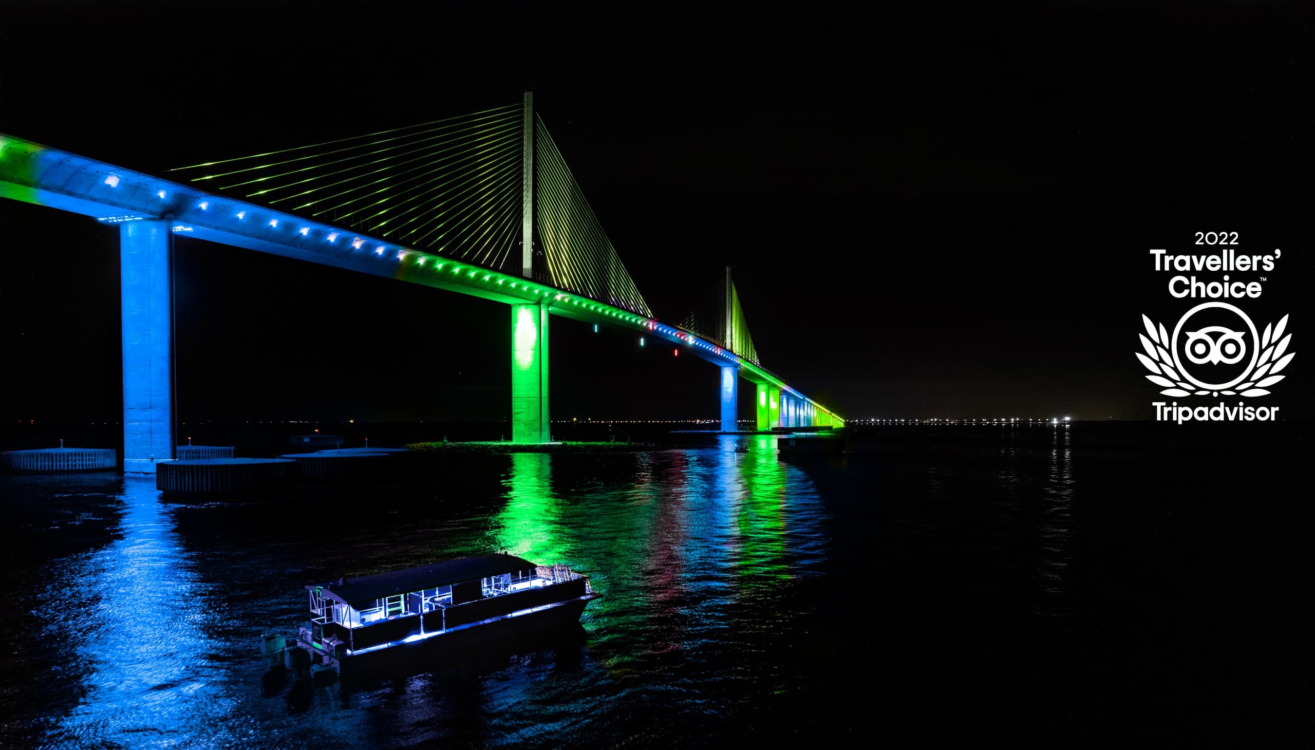 Island Sunset & Skyway Light Show