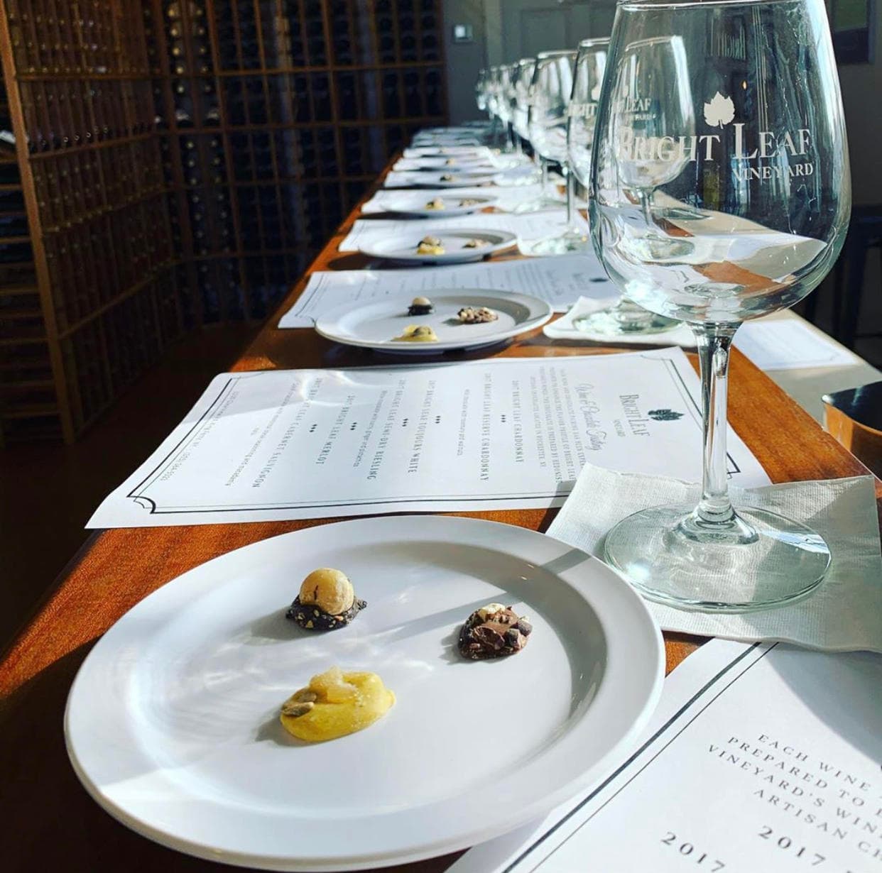 Wine Flight with Local Artisan Chocolate- 4 wines paired with Hedonist Artisan Chocolates
