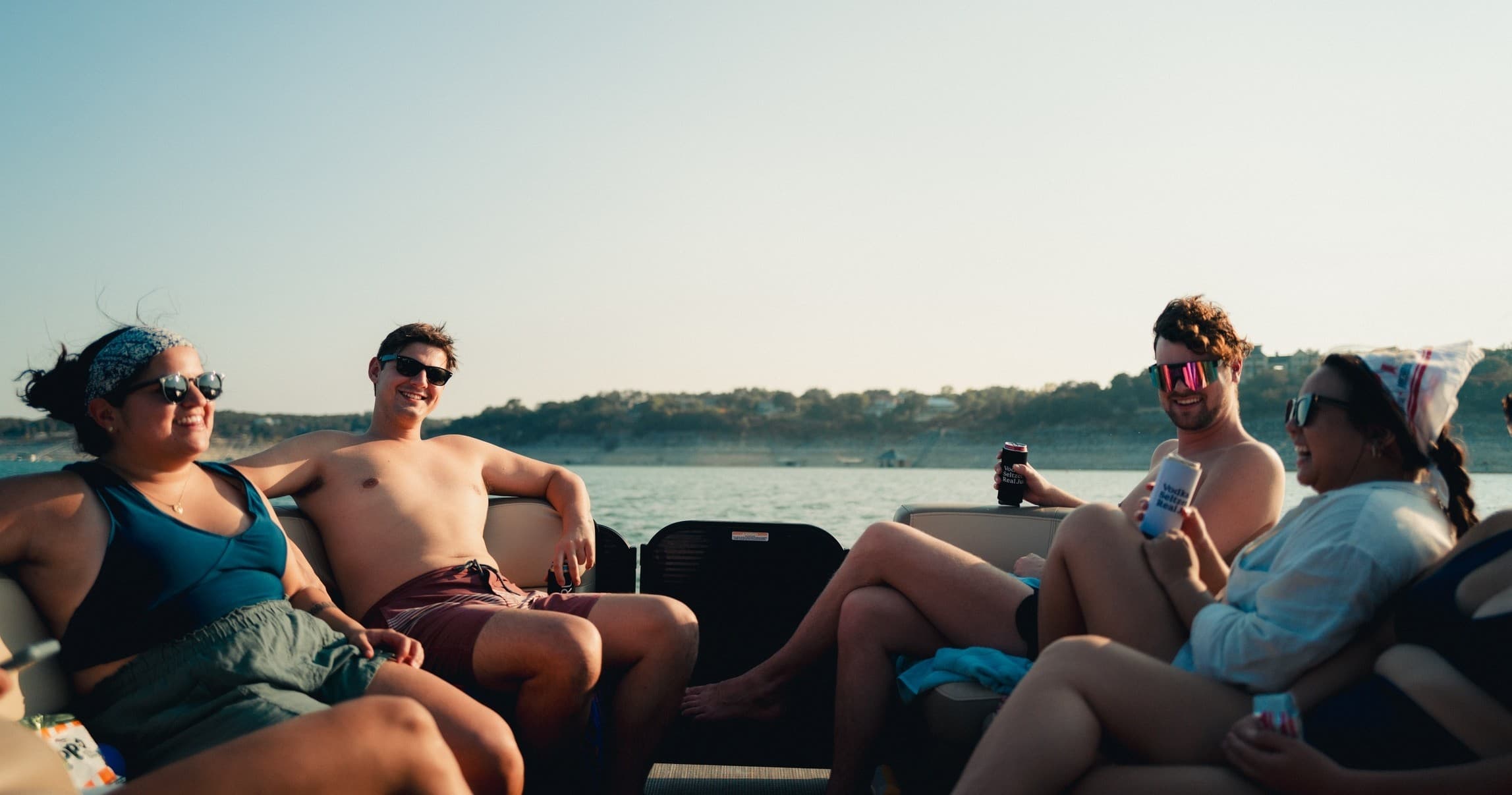 12 passenger Pontoon with FloatOn Captain on Lake Travis