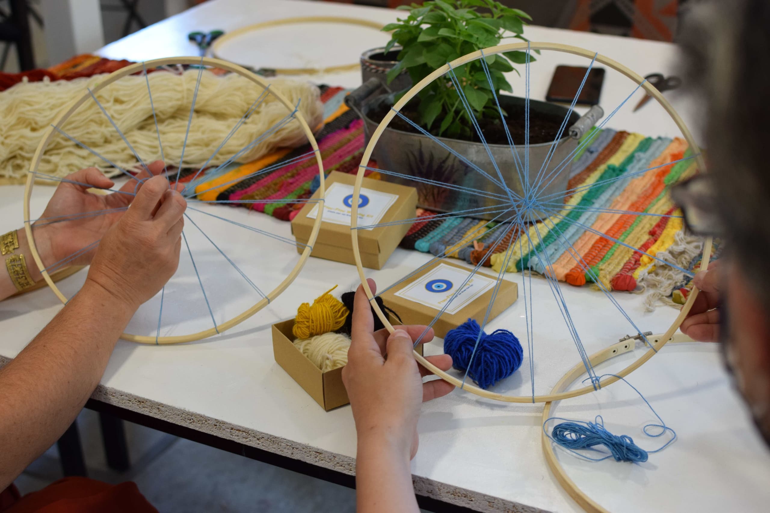 Evil eye weaving & Interactive theatre experience