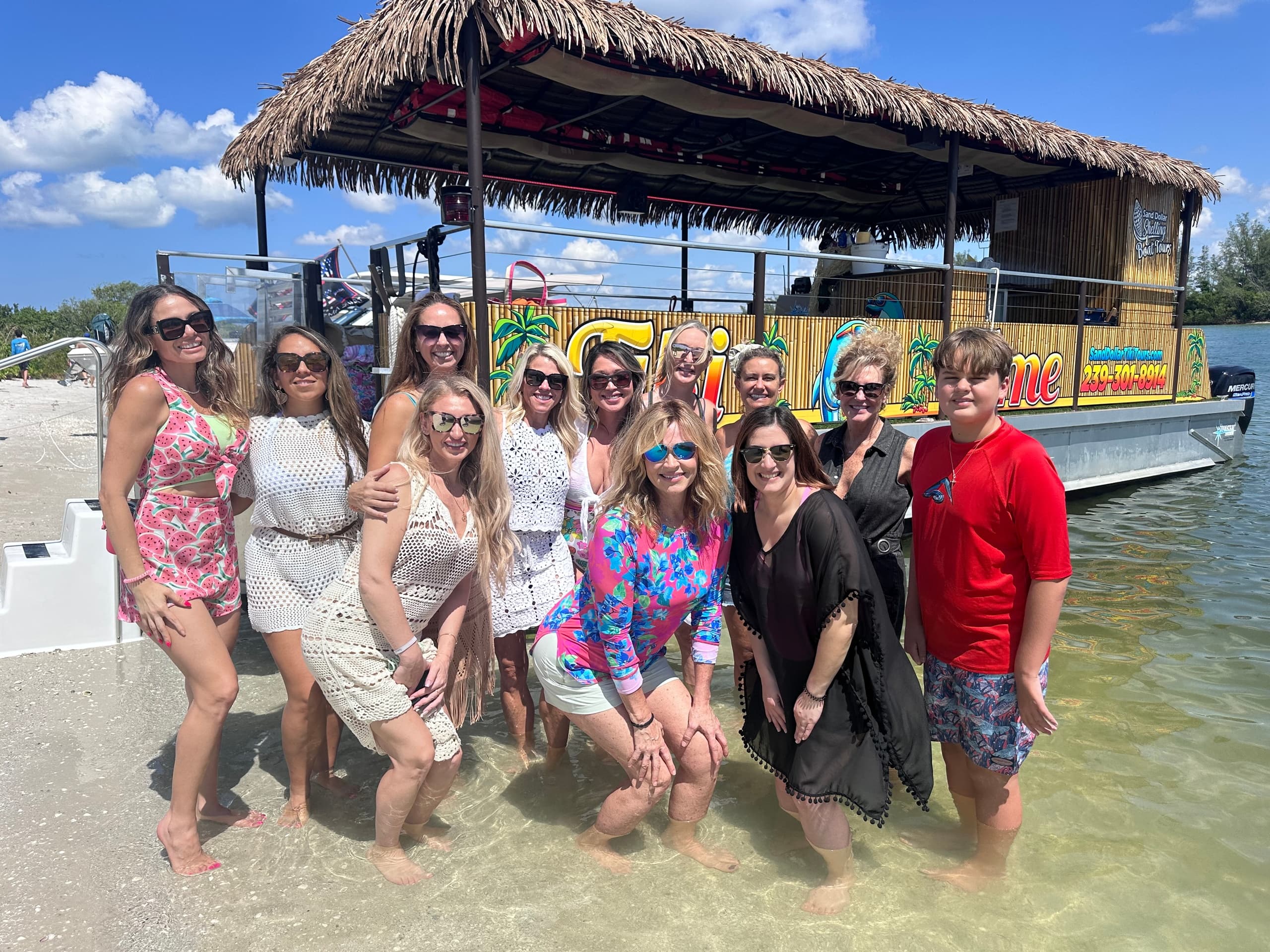Tiki Boat Shelling, Beach, and Fun Adventure (3, 4 or 6 Hour)
