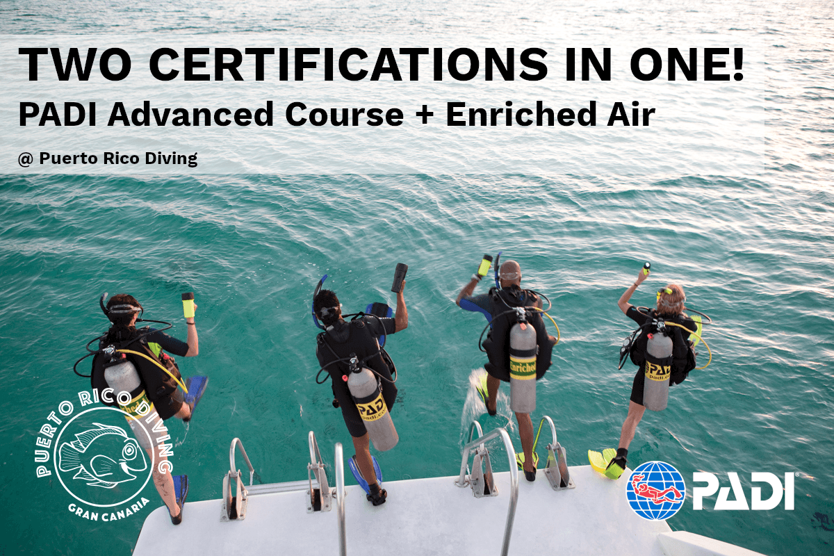PADI Advanced Course + Enriched Air Speciality Deposit