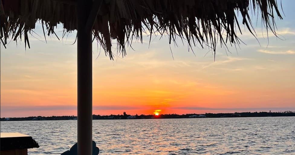 Fort Myers Boathouse Tiki  Sunset