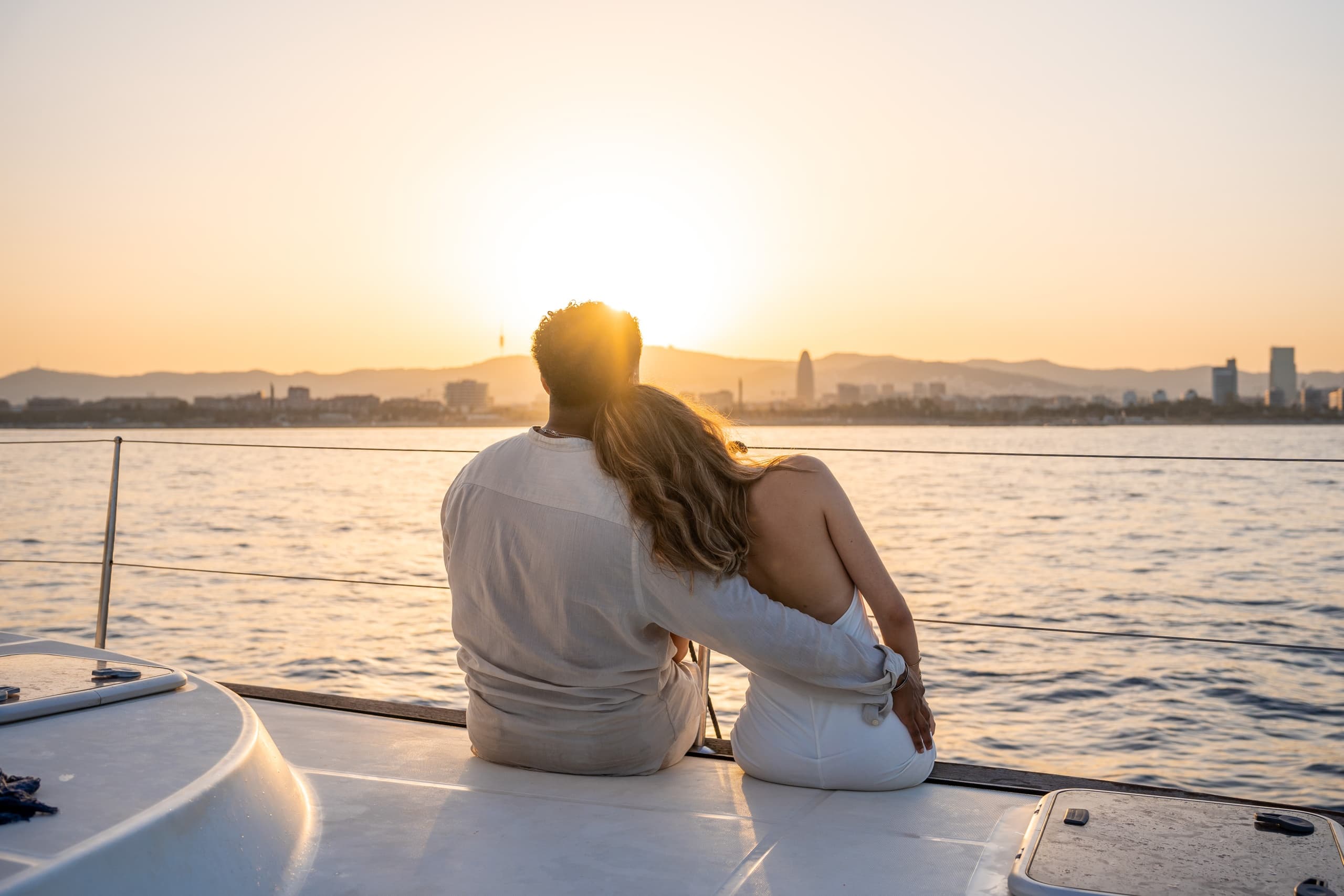 Sunset cruise catamaran