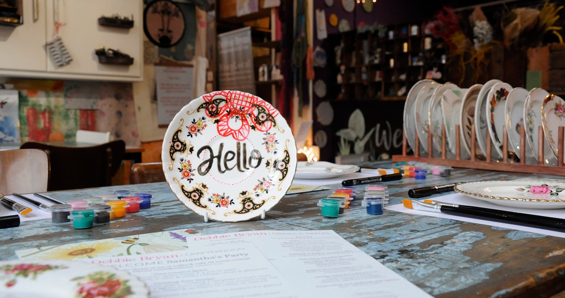 Plate Painting Crafternoon @ Ruddington Village