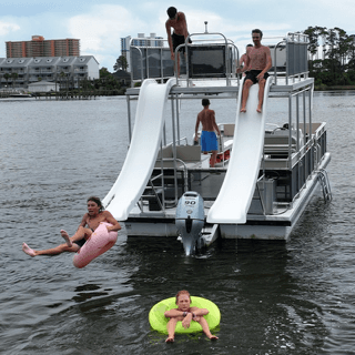 Extra Large Double Decker Pontoon w/2 Slides, Paddleboard and Water Couch