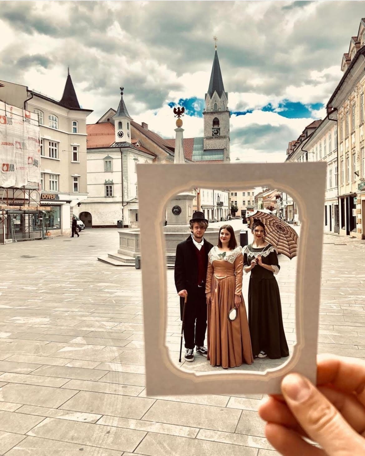 Kranj: My portrait on glass