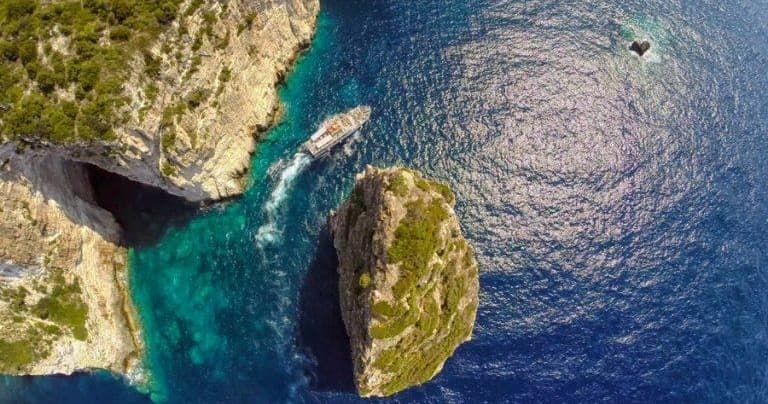 Paxos Antipaxos Blue Caves Cruise (Gaios village) • From Lefkimmi
