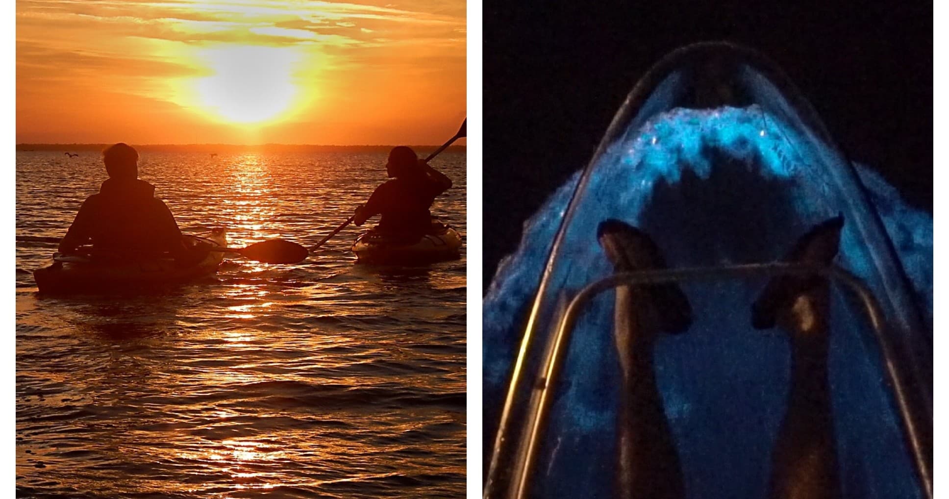 Sunset-Bio in Clear Kayaks – Cocoa Beach