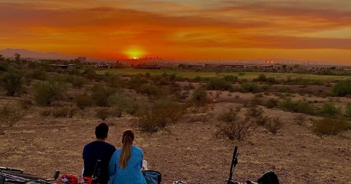 Private Group 2 hour Stunning Sunset Mountain Bike Tour Sonoran Desert