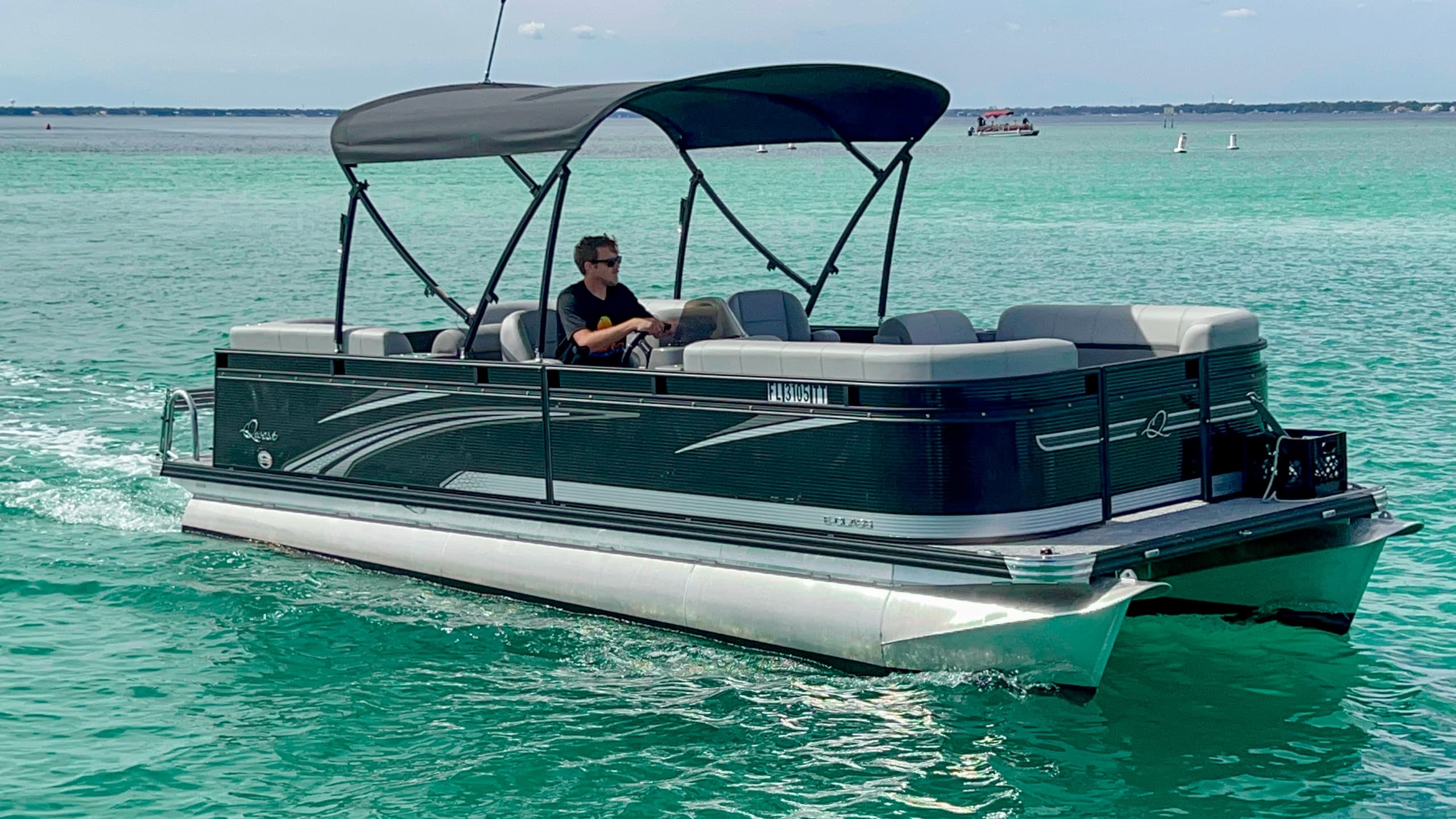 Full Day - 24' High Performance Pontoon with 115hp