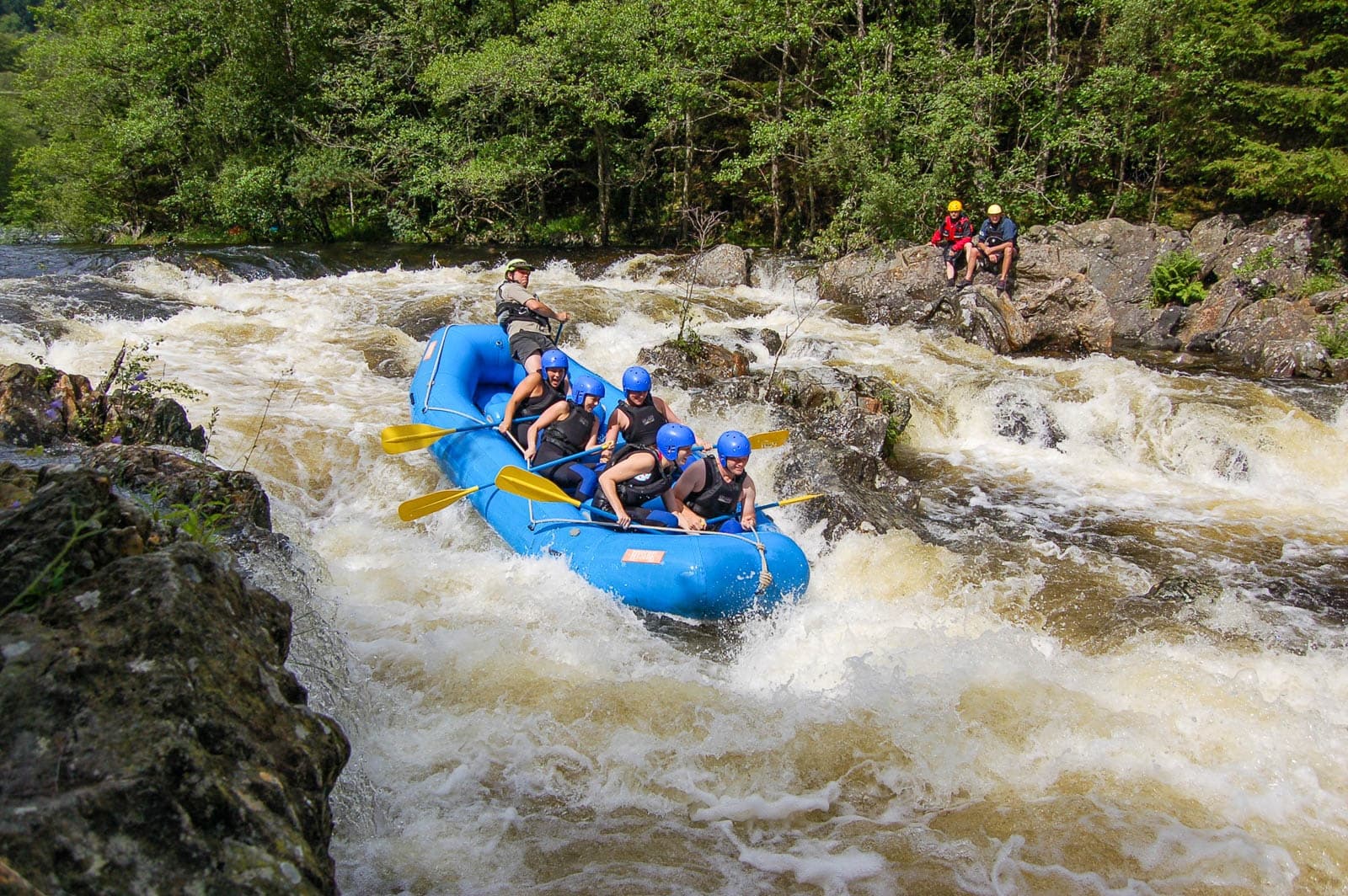 White Water Rafting River Tummel Perthshire