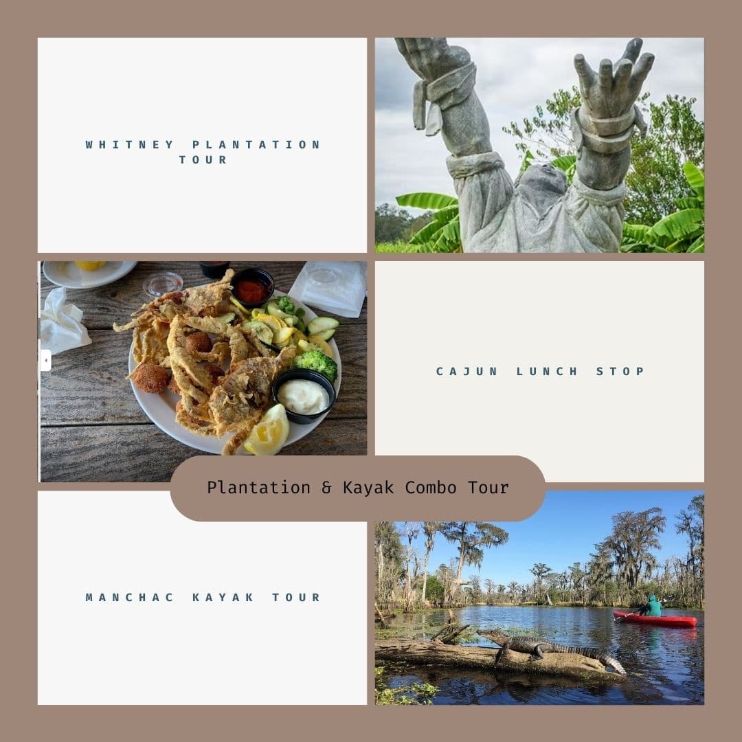 Kayak Swamp and Whitney Plantation Combo Tour