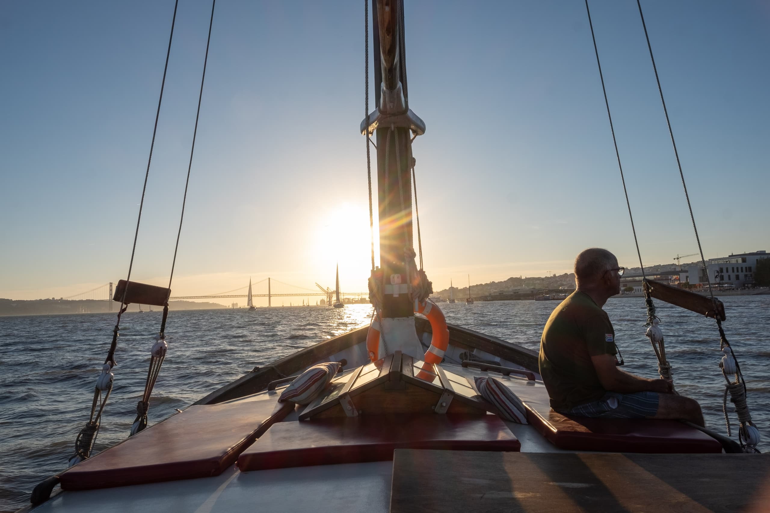 Pôr do sol no Tejo