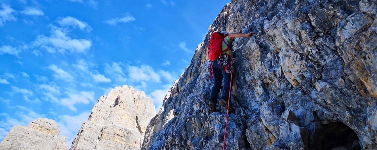 via normale alla Cima Grande di Lavaredo