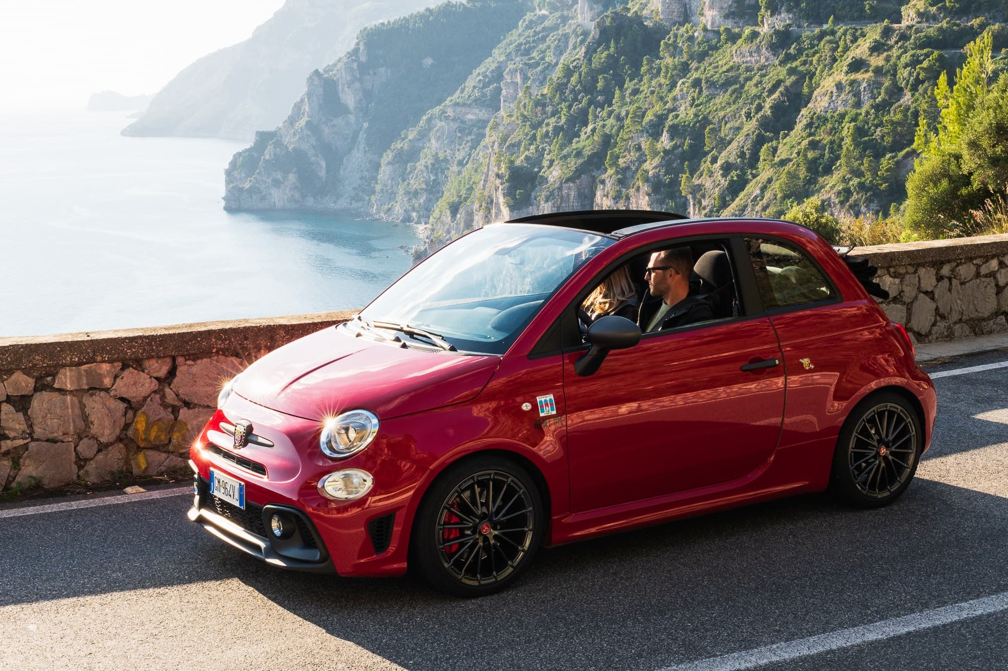 Fiat 500 Abarth • Red • Positano