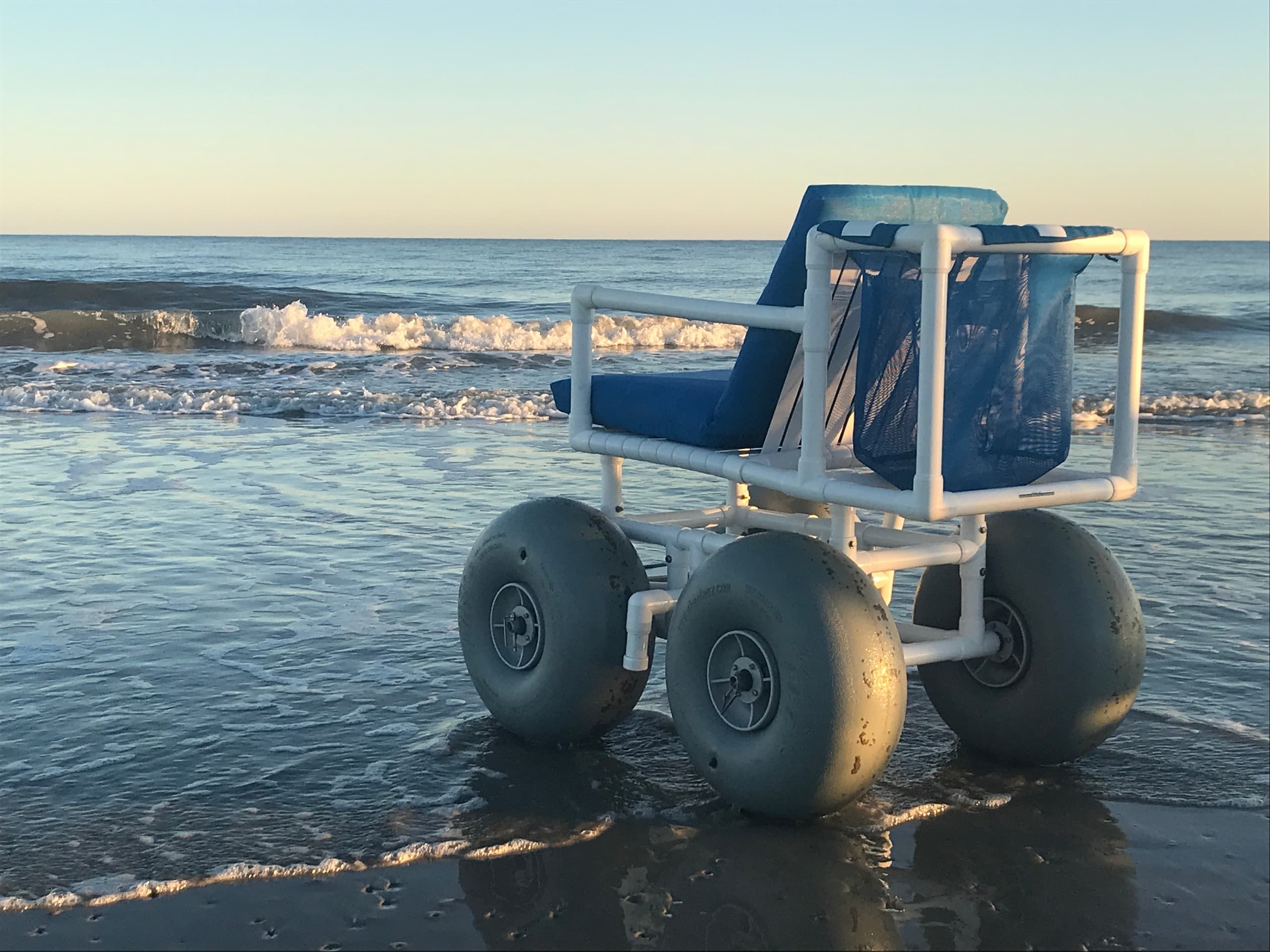 PVC Basic Beach Wheelchair