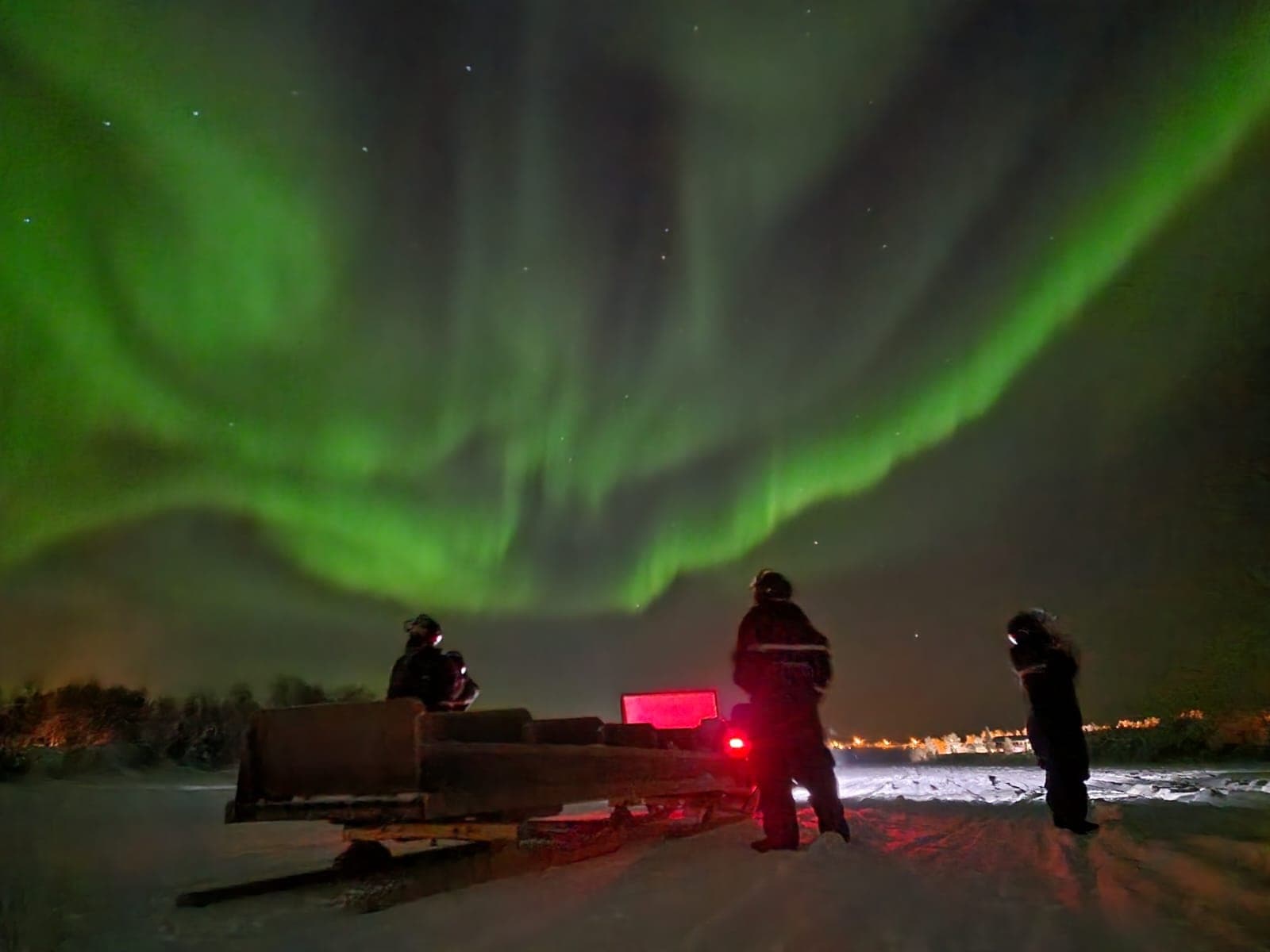Aurora Snowmobile and Sledge Adventure