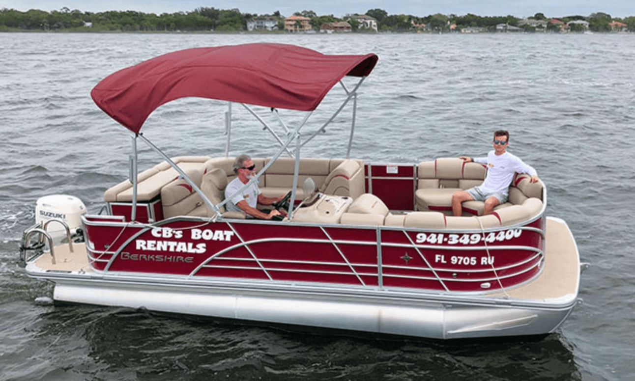20′ Berkshire Pontoon Boat  - Full Day Rental