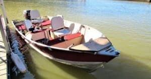16' Red Jon Boat