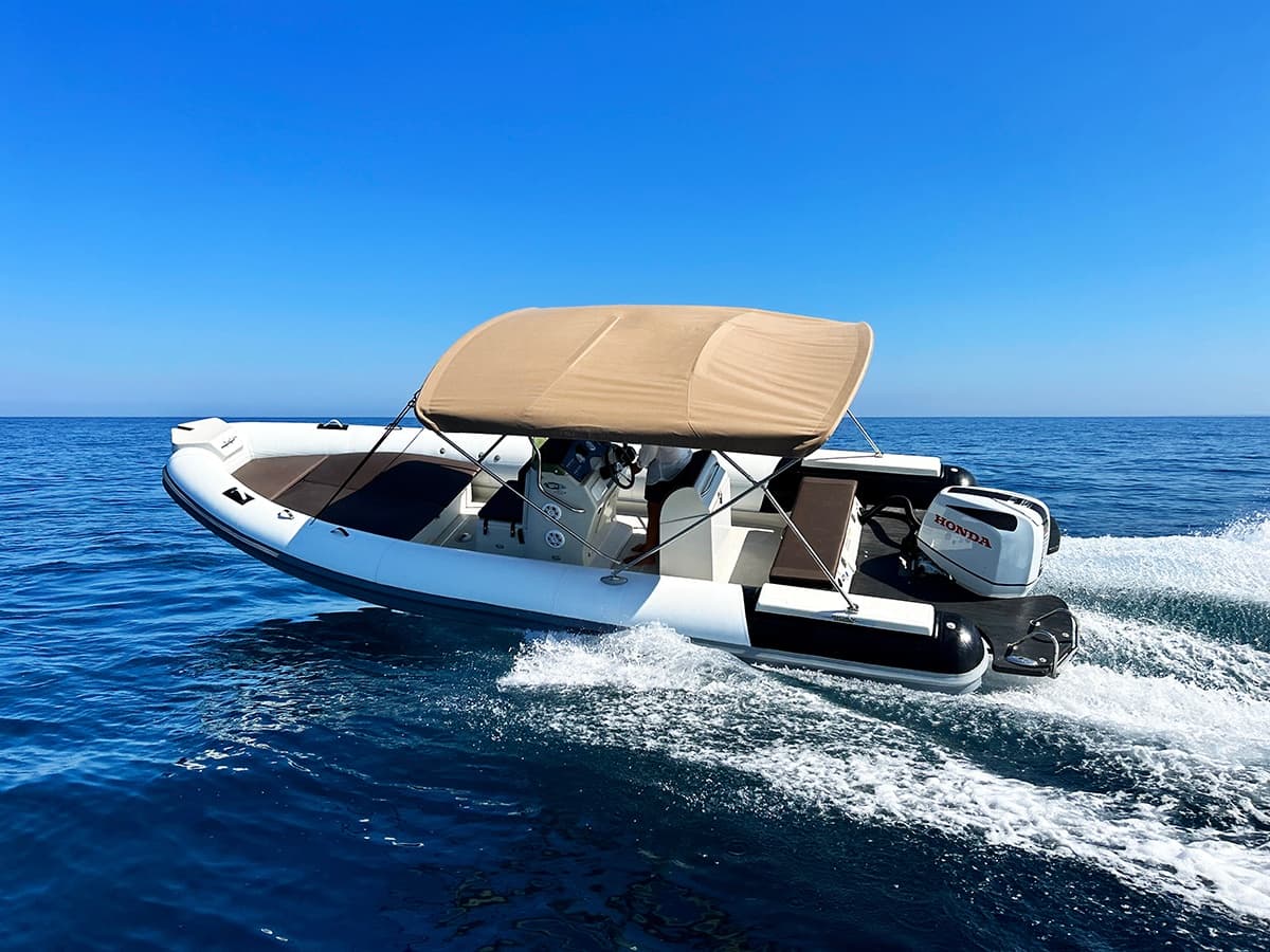 Noleggio con skipper Gommone 8 mt - 5 ore