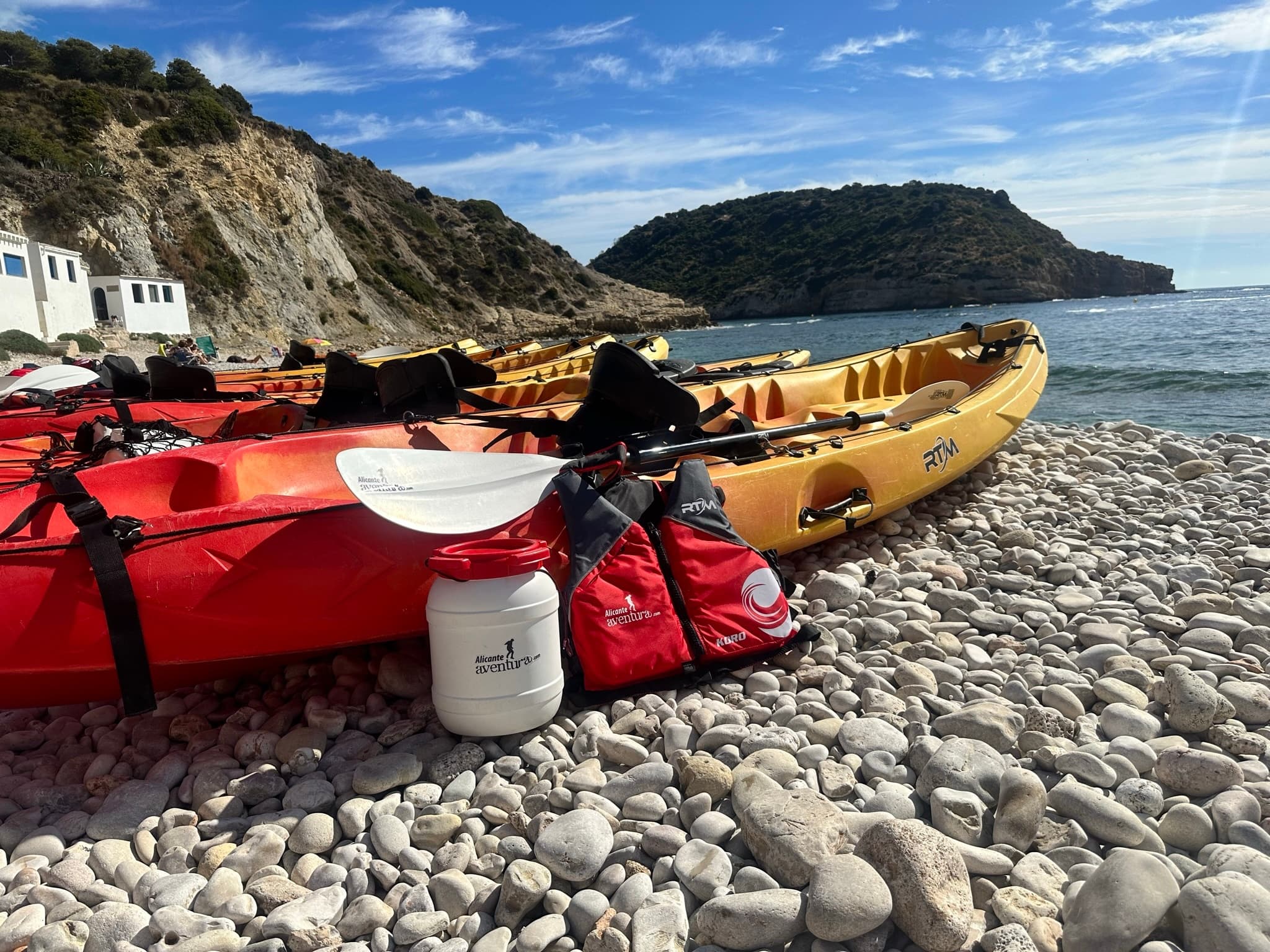 Kayak en la Cala Portitxol