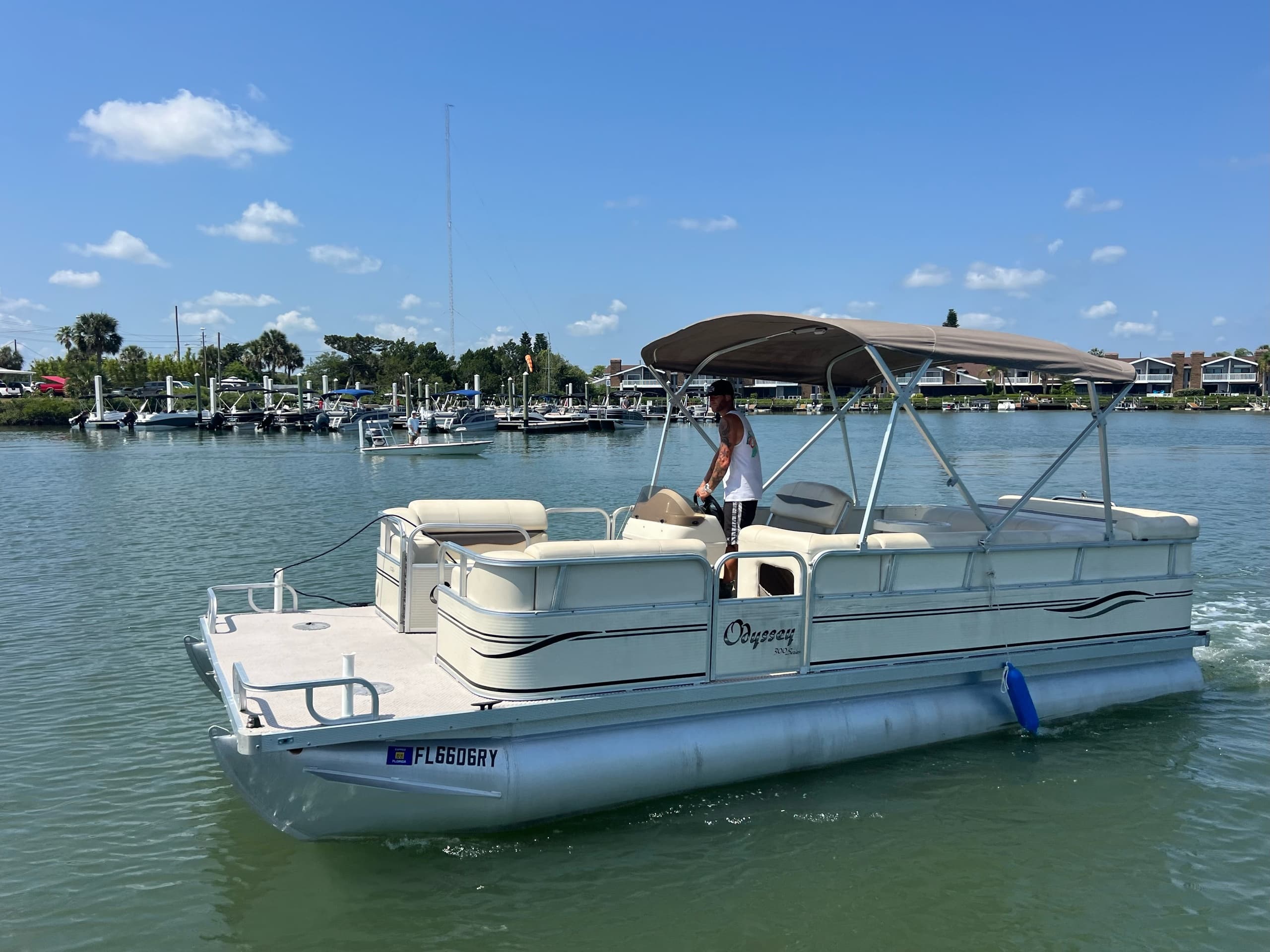 #56 20' Odyssey Pontoon 90hp 10 People Max