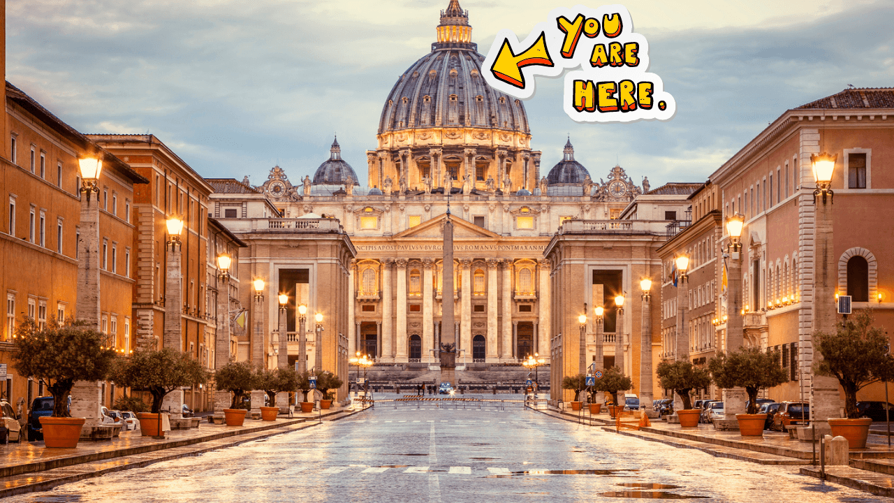 The Original St. Peter's Dome Climb, Basilica & Vatacombs