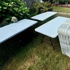 Tents, Tables, Chairs - 3 Day Rental