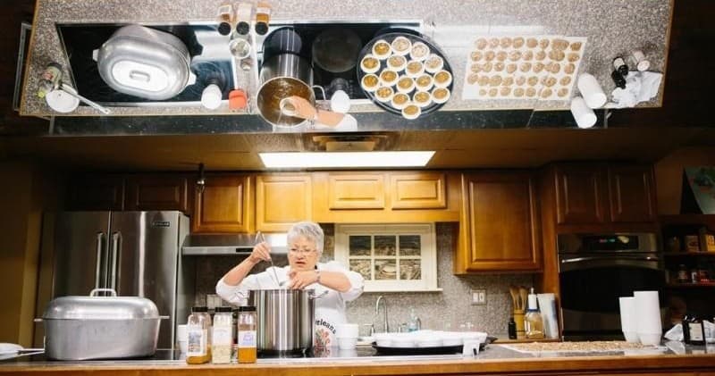 Demo: Gumbo, Red Beans and Rice, Pecan Pie, Pralines, and a Biscuit with Molasses