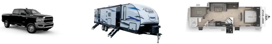 Ram 2500 Truck & Grey Wolf Camper Package