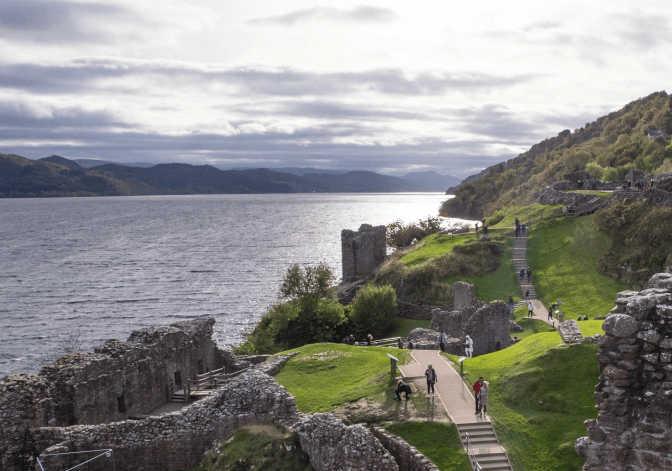From Invergordon - Urquhart Castle, Loch Ness and a Search for Nessie