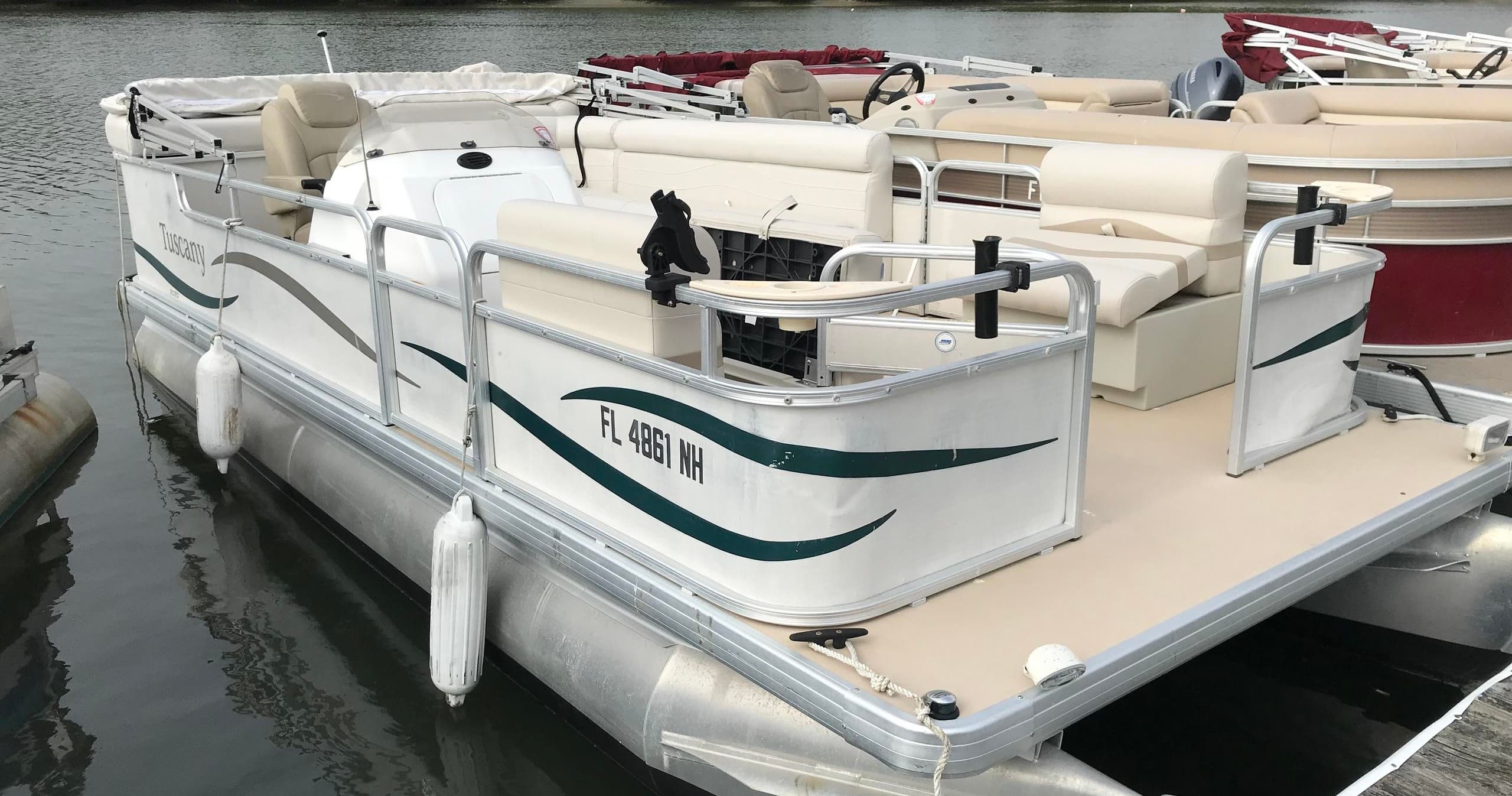 # 13 21’ Tuscany Pontoon 10 people max