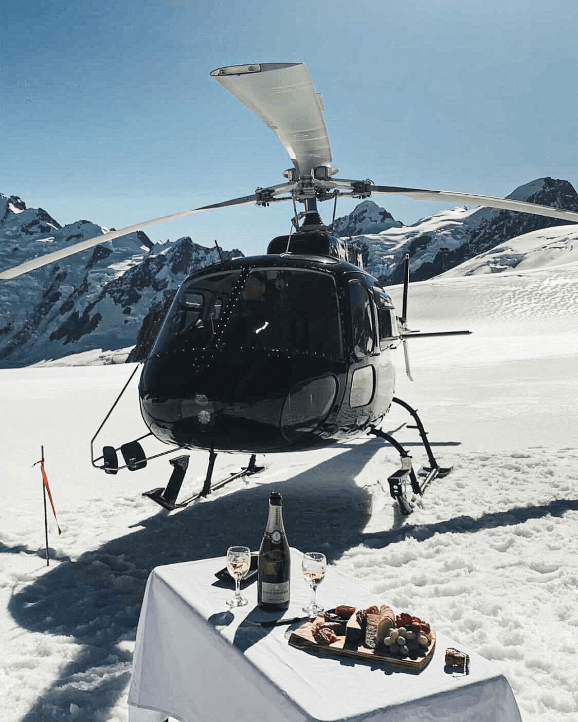 Picnic Amongst The Peaks - Helicopter